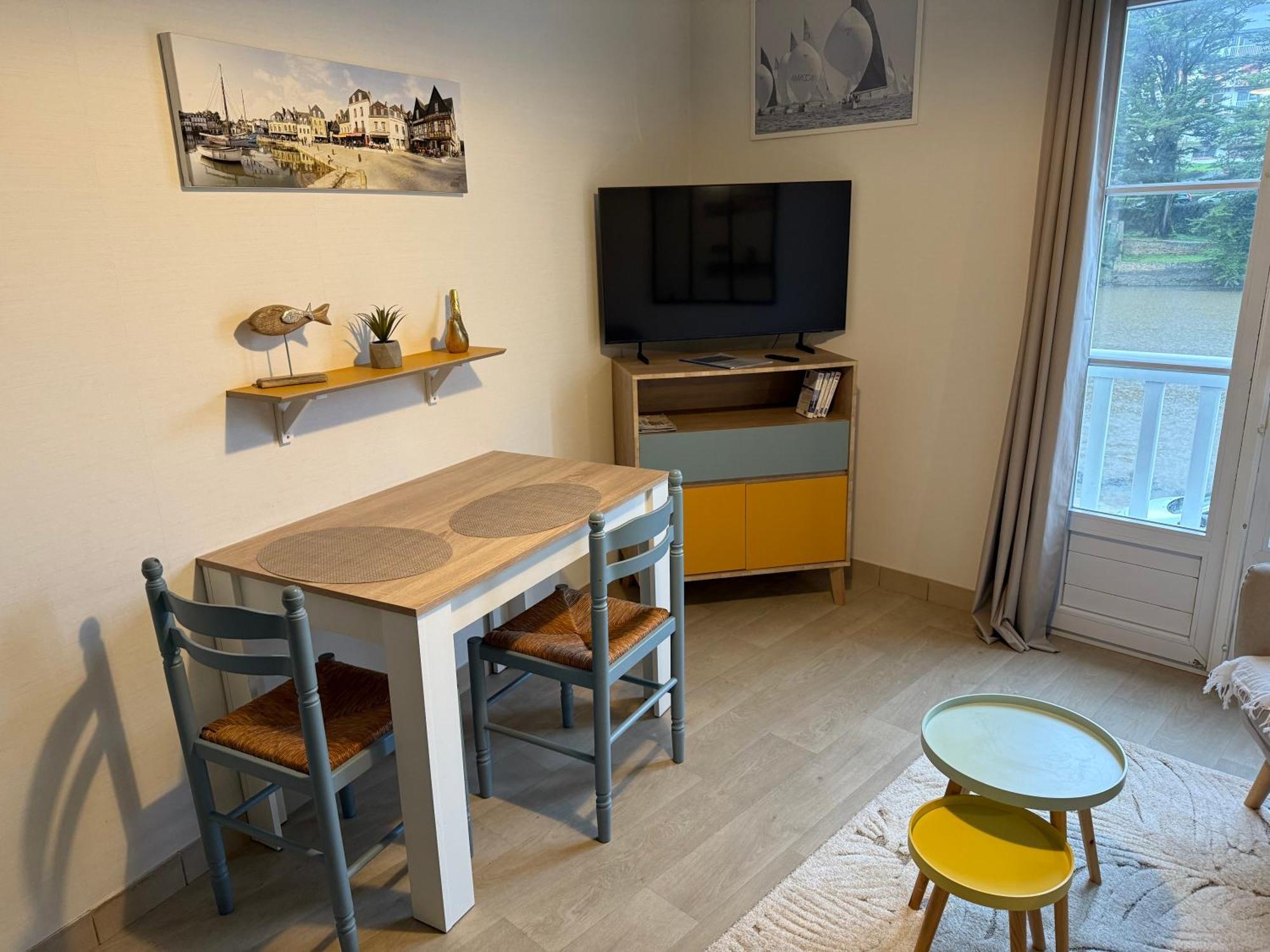 Appartement T2 Vue Sur La Riviere Avec Garage Privatif - Port De Saint-Goustan Оре Екстер'єр фото