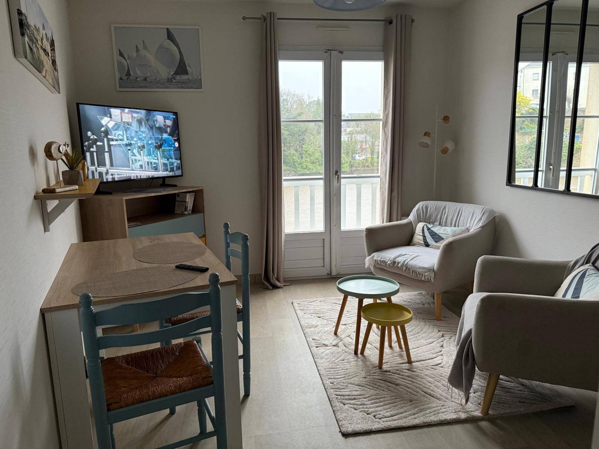 Appartement T2 Vue Sur La Riviere Avec Garage Privatif - Port De Saint-Goustan Оре Екстер'єр фото