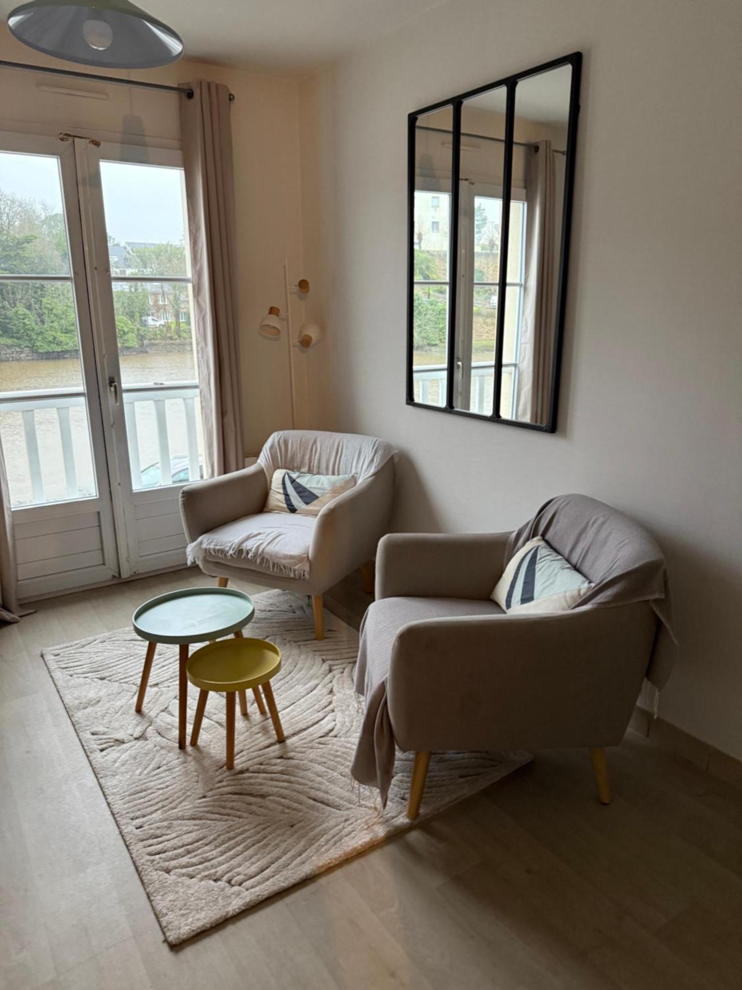 Appartement T2 Vue Sur La Riviere Avec Garage Privatif - Port De Saint-Goustan Оре Екстер'єр фото
